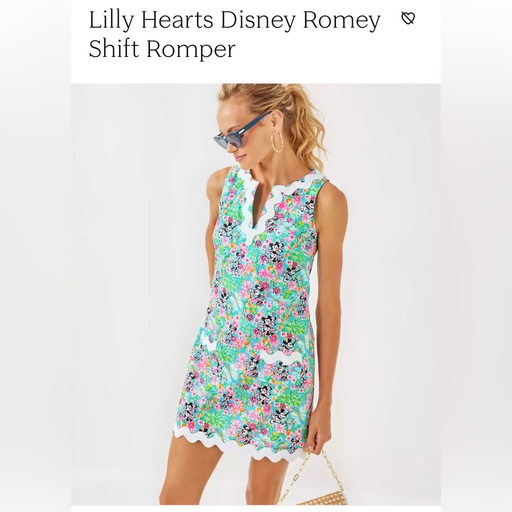 Lilly Pulitzer Disney Colorful Floral Shift Romper